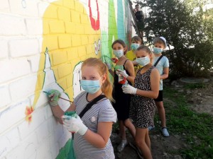 Підготовка до святкових заходів на будівельному майданчику МЖК у м.Херсоні