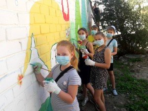 Підготовка до святкових заходів на будівельному майданчику МЖК у м.Херсоні
